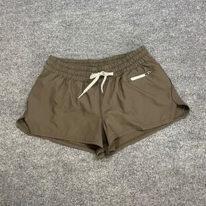 Vuori Clementine Performance Athletic Shorts Running Shorts Olive Women's Small